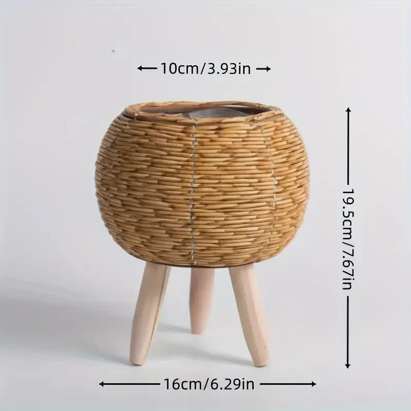 Creative Triangular Plastic Plant Stand - Perfect for Succulents & Small Plants, Desktop Flower Pot Holder