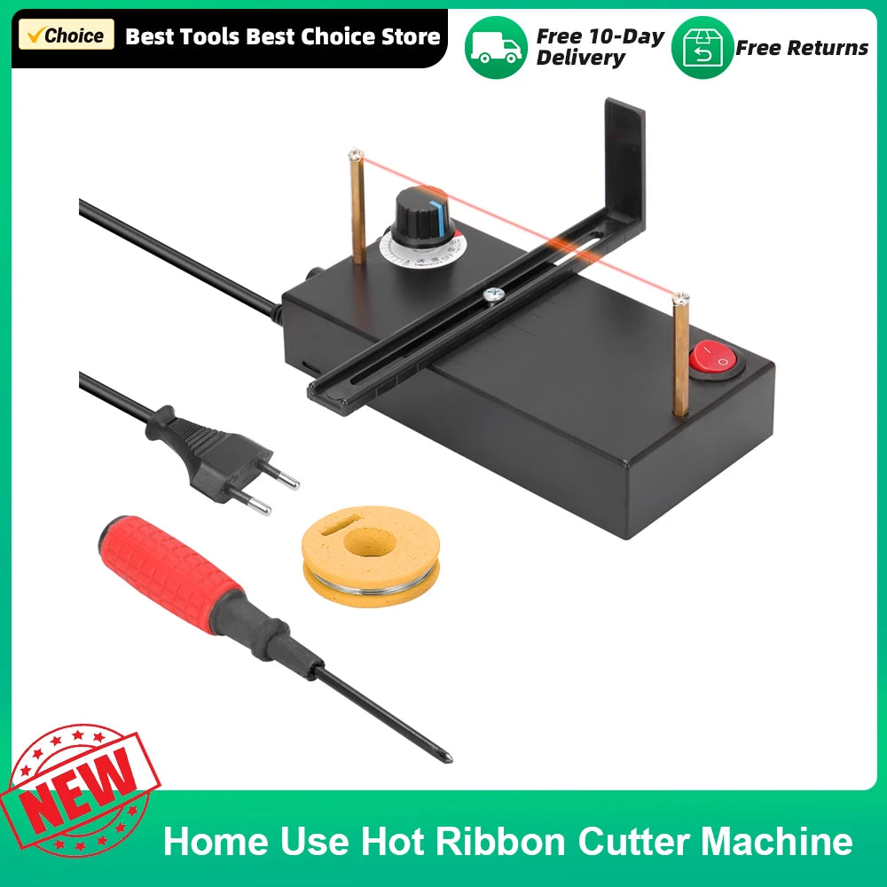 Hot Ribbon Cutter Machine DIY Rope Band Craft DIY Manual Cuting Tool Home DIY Ribbon Cutter Machine Thermal Cutter For Home Use