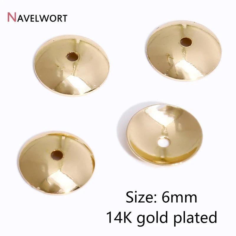 14K/18K Gold Plated Brass Bead Caps,Caps For Beads,Flower Bead Caps For Jewelry Making,Caps For Bracelet,Accessories For Jewelry
