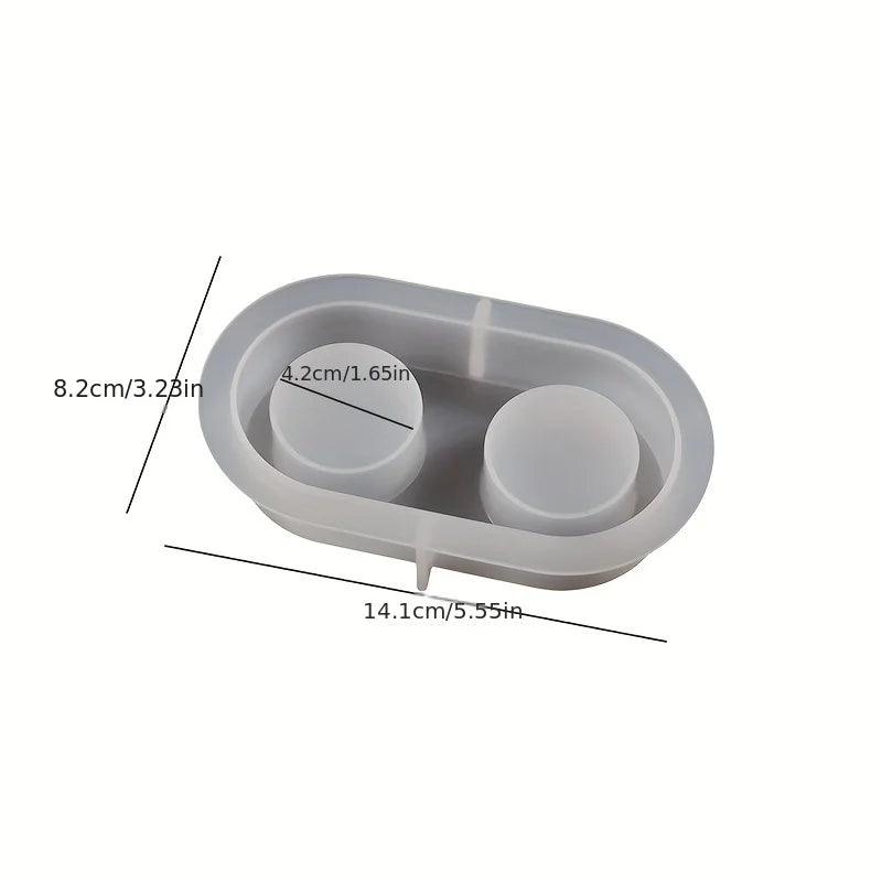 Gypsum Candle Holder Shape Silicone Mold Epoxy Resin DIY Polymer Clay Concrete Tool Room Table Jewelry Making Mould