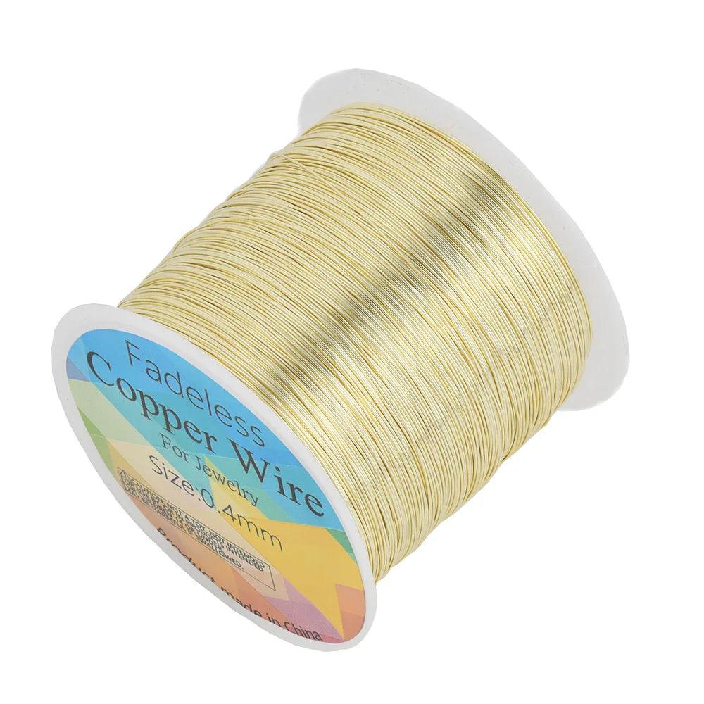 100M/roll Copper Wire 0.3/0.4/0.5mm Beading Cord DIY For Jewelry Making Accessories