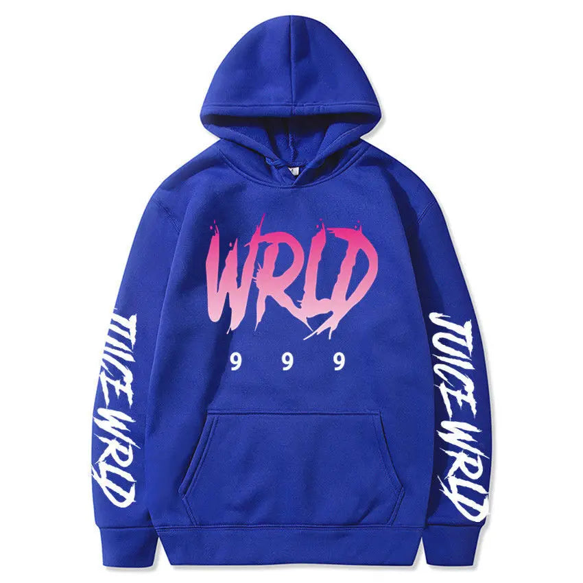 Rapper Juice Wrld 999 Letter Printed Hoodie Y2k Women's Casual Fashion Sportswear Autumn/Winter Hoodie Men's Women's Clothing