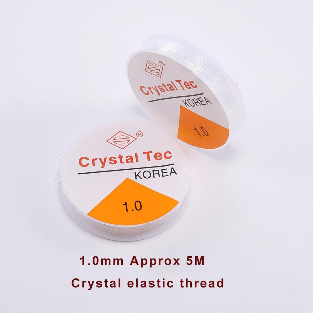 0.2-0.8mm 1Roll DIY Beaded Transparent Nylon Manual Cord Crystal Rope No Elasticity Line For Bracelet Making Fishing Line Supply