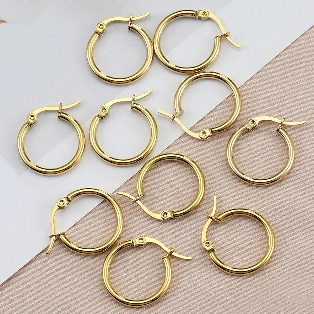 10pcs Stainless Steel Open Earrings Base for Jewelry Making Earring DIY