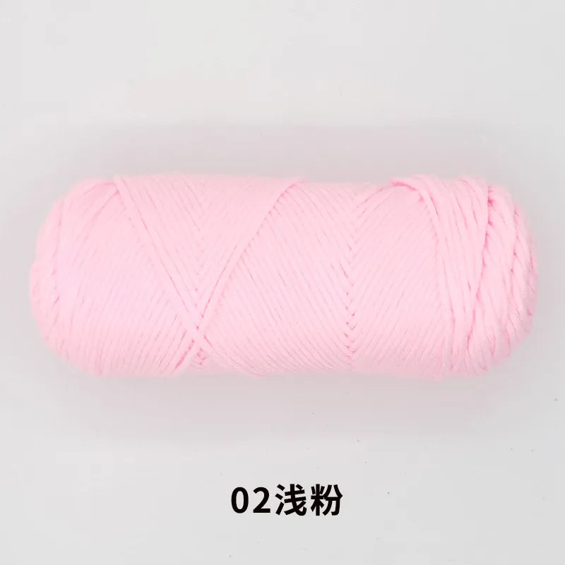 Milk Cotton Yarn 8 Ply Acrylic Crochet For Amigurumi Doll