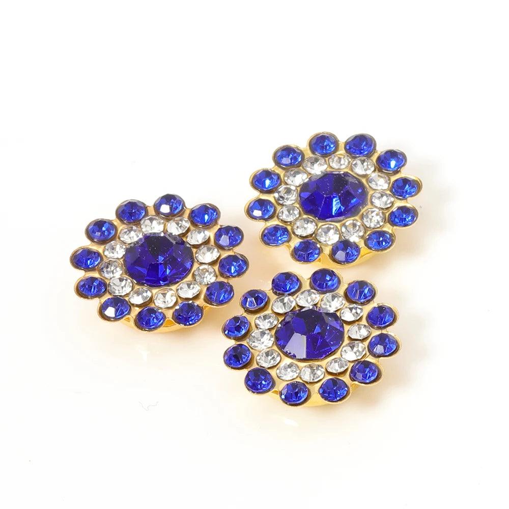 50pcs Crystal Claw Rhinestone Flatback Sewing Cabochons Bezel Beads for Jewelry Making DIY Needlework Bows