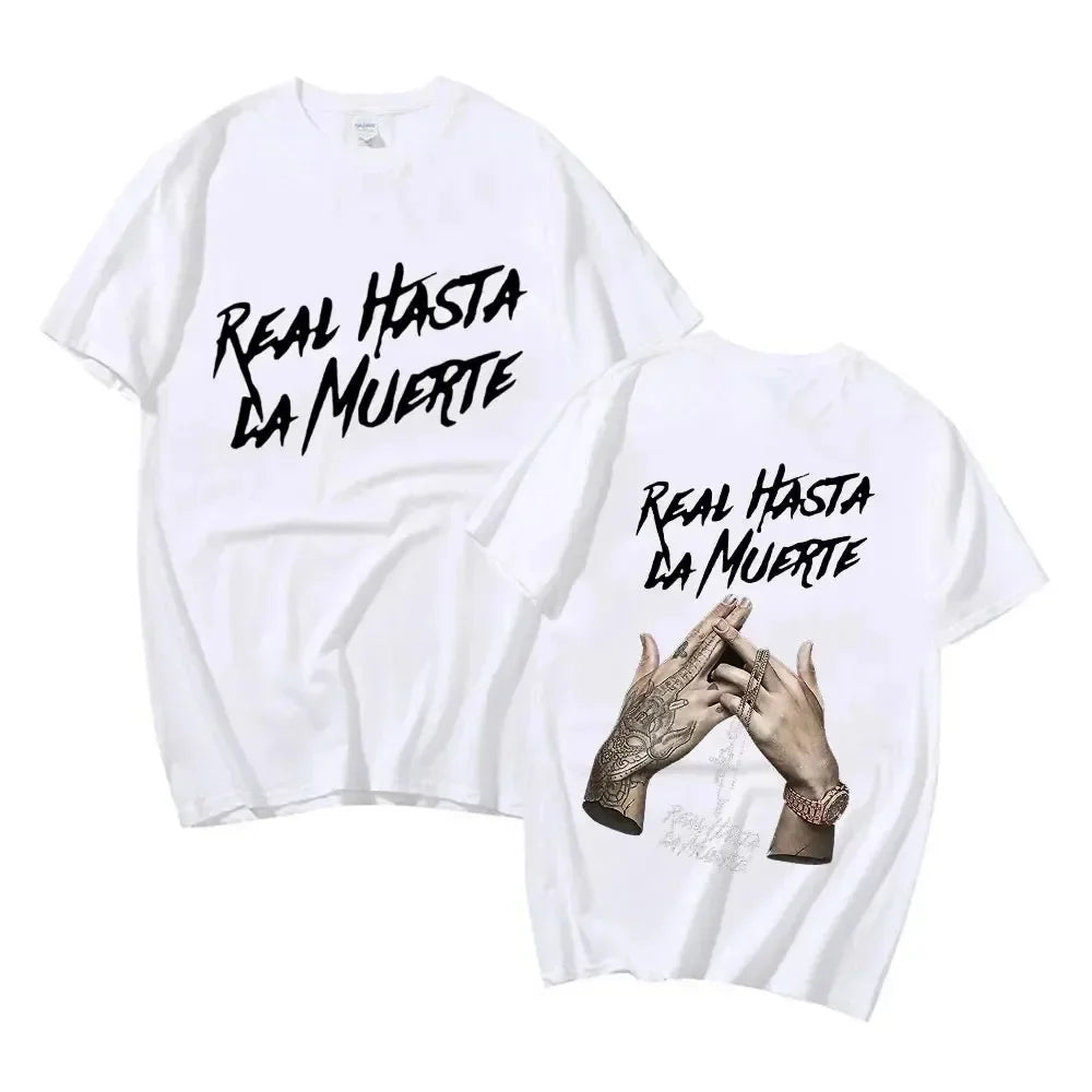 Men Women Oversized Cotton Hip Hop Graphic T Shirt Cool Rapper Style Streetwear Tee