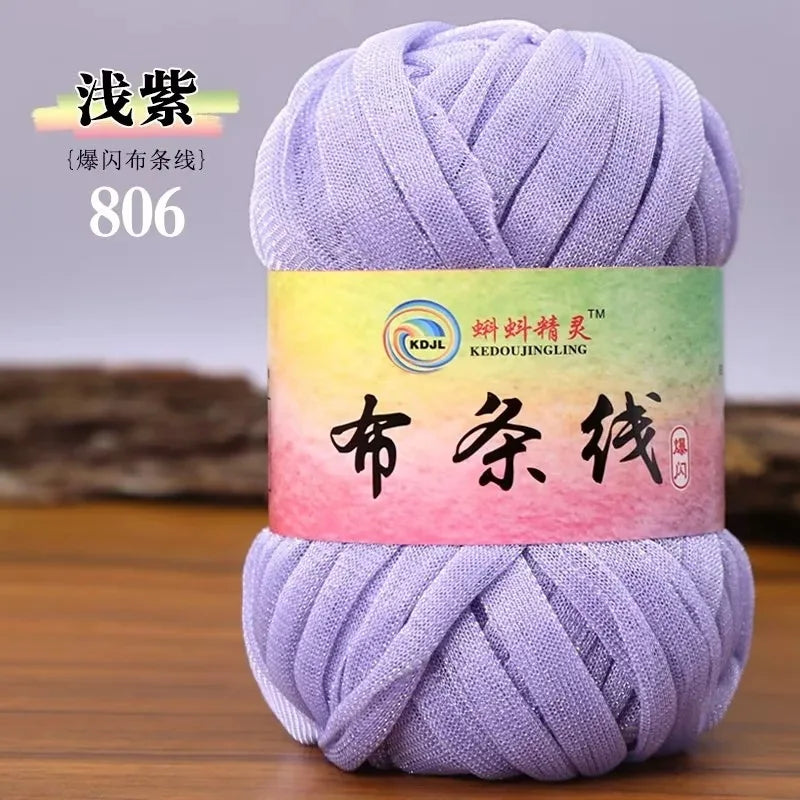 Colorful Sparkling Metallic Knitting Yarn 50g 30m Crochet