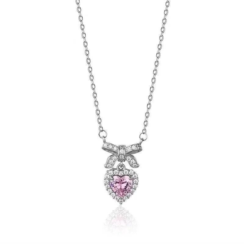 Heart Frequency Necklace Female Ins Niche High-grade Design Sweet All-match Smart Love Clavicle Chain Necklace