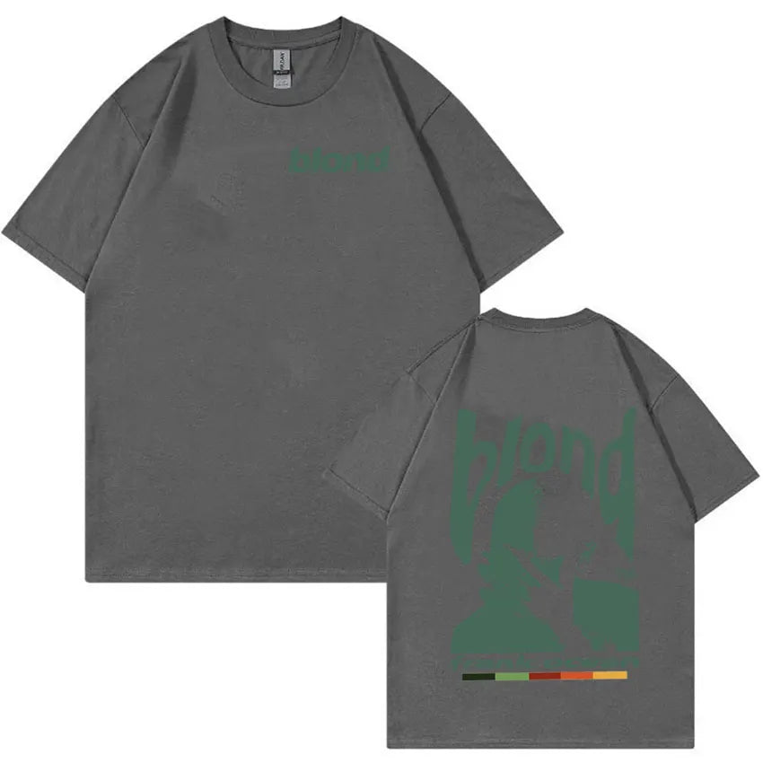Rapper Frank Retro Graphic T Shirt for Men Hip Hop Ocean Album Y2K Unisex Oversized Cotton Fashion Tee