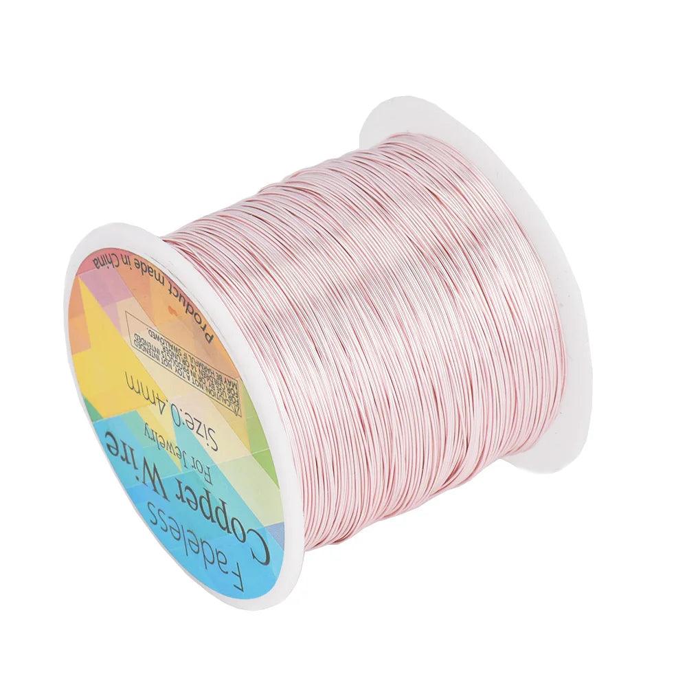 100M/roll Copper Wire 0.3/0.4/0.5mm Beading Cord DIY For Jewelry Making Accessories