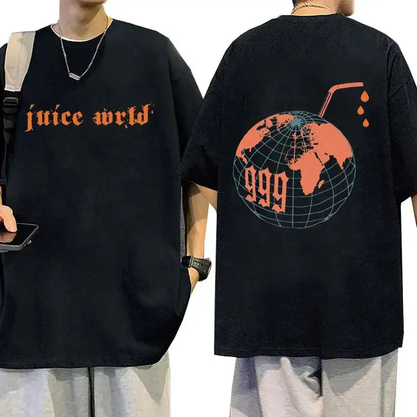 Rapper Juice Wrld 999 Short T Shirt for Men and Women Letter Printed Y2K Casual Fashion Sportswear Summer Clothing