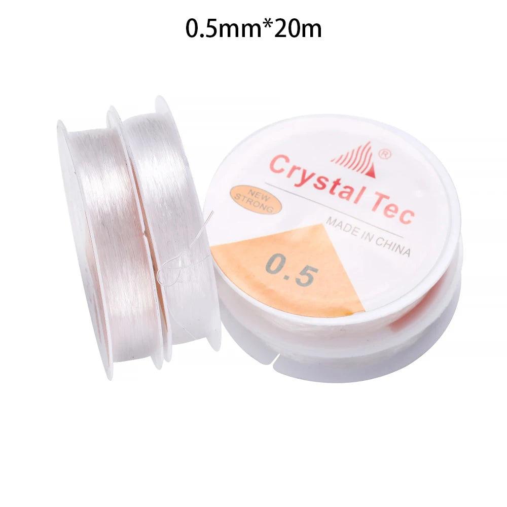 0.5-1.0mm Elastic Cord Beading Thread Stretch String Fibre Crafting Line For Jewelry Making DIY Seed Beads Pony Beads Bracelets