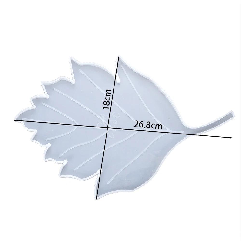 1Pcs Palm Trees Leaf Coasters Silicone Mold Maple Leaves Epoxy Resin Mould  For Hand Craft Ornamentation Home Table Decoration