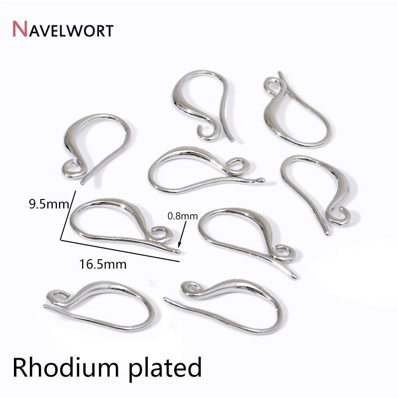 5Pairs/Lot 14K/18K Real Gold Plated Brass Earring Hooks For Jewelry Making,Earwires,Hooks For Earrings,Earring Making Supplies