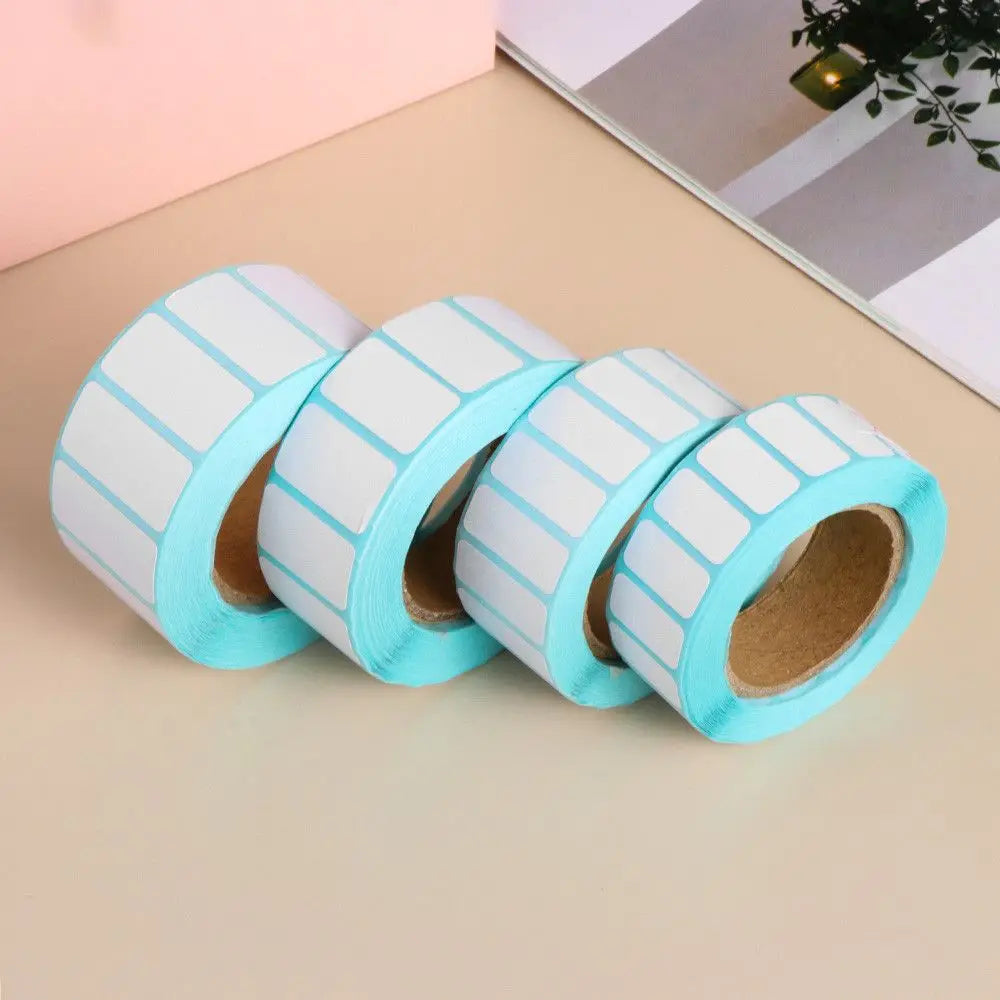 1000pcs/Roll White Adhesive Paper Thermal Label Sticker Paper Supermarket Price Blank Label Direct Print Waterproof Stickers