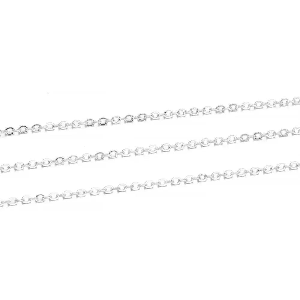 5 M/lot Gold/Bronze Plated Necklace Chain For Jewelry Making Findings DIY Necklace Chains Materials Handmade Supplies