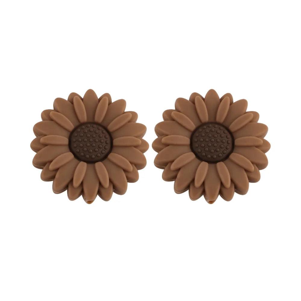 10Pcs 20/30mm Daisy Focal Beads Flower Silicone Bead Uesd For Beaded Pen Keychain Bracelet DIY Jewelry Handmade Accessories