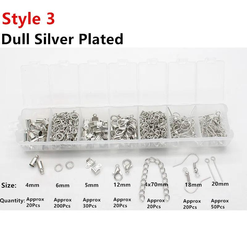 900 Pcs Alloy Open Jump Rings Mixed 3mm 4mm 5mm 6mm 7mm 8mm 10mm Split Rings For DIY Jewelry Making Findings HK060