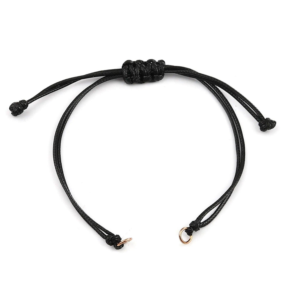 Wax Thread Braided Handmade Bracelets Adjustable Woven Bracelet For DIY Jewelry Gift Accessories Findings Making,5 PCs