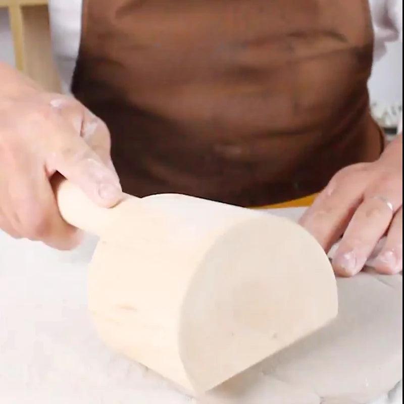 Wood Patting Clay Board Wood Patting DIY Texture Clay Clay Handmade Mud Patting Solid Wood Stick Mallet Pottery Making Tools