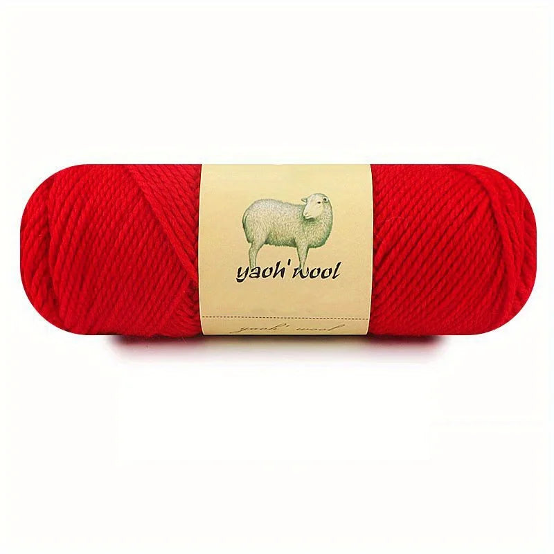 100g 50% Wool and 50% Acrylic Yarn for Hand Knitting and Crocheting Sweaters Blankets Hats and Shawls