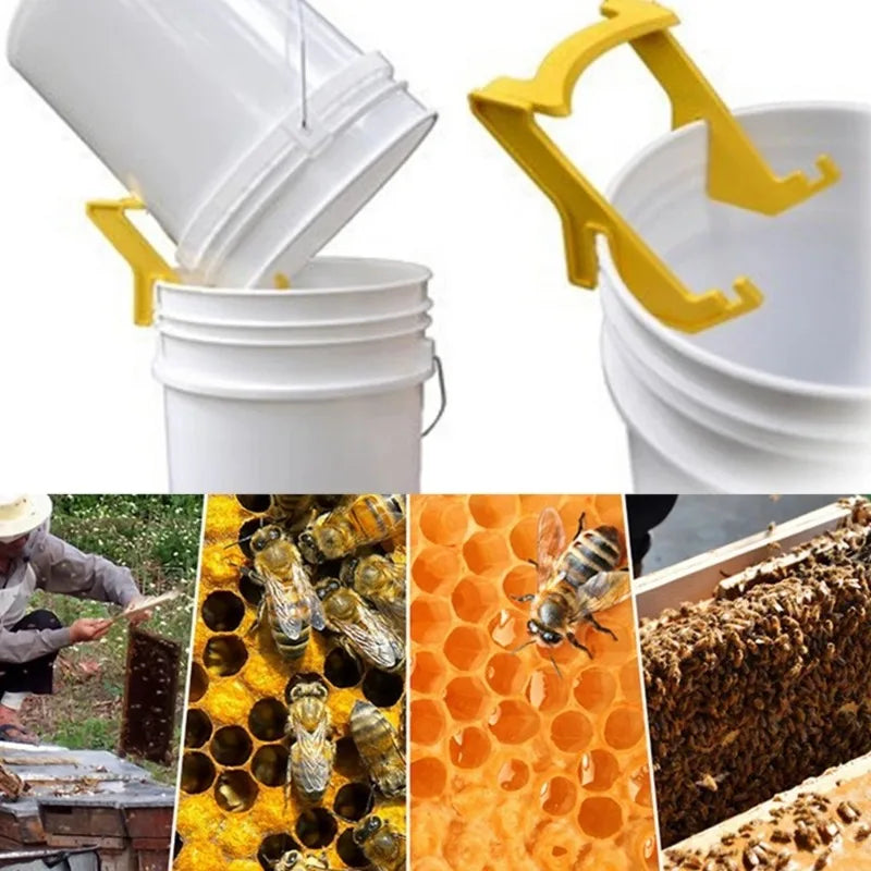 Honey Gallon Bucket Holder, Beekeeping Tools, Plastic Bracket Rack, Honey Bucket Frame, Grip Lift Bee Equipment, Garden Supplies