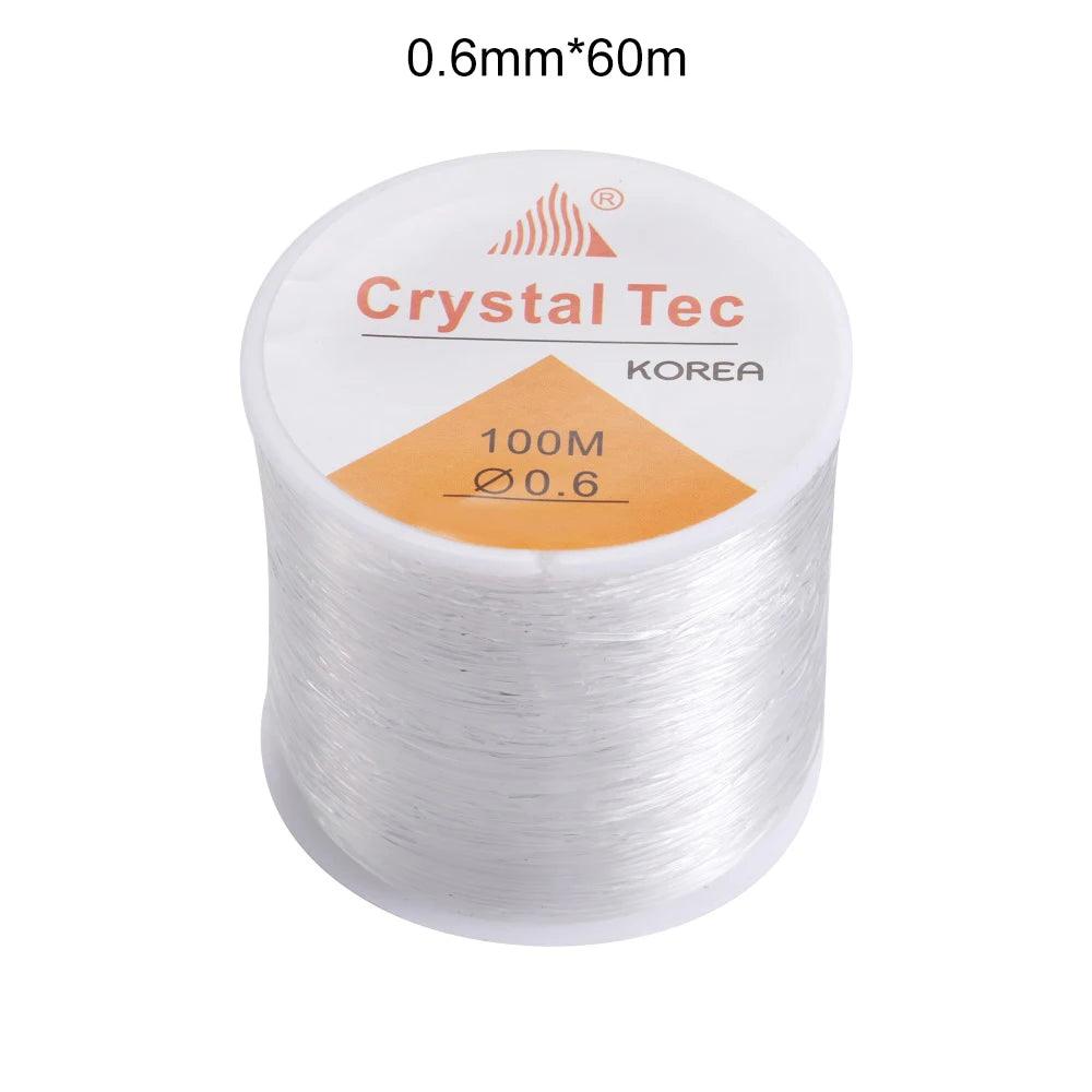 0.5-1.0mm Elastic Cord Beading Thread Stretch String Fibre Crafting Line For Jewelry Making DIY Seed Beads Pony Beads Bracelets