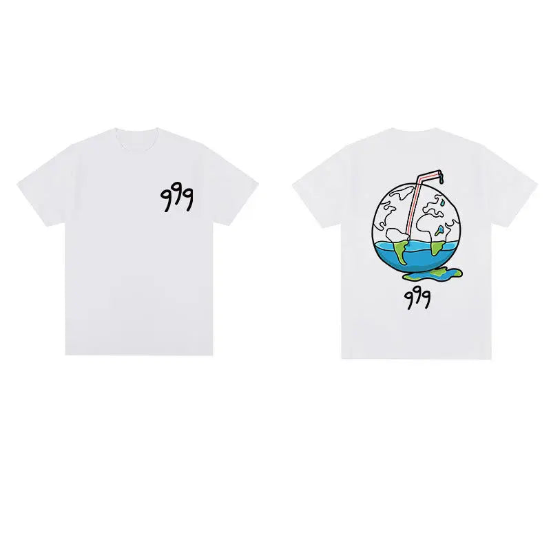 Rapper Juice Wrld 999 Short T Shirt Men's Women's Letter Printed Tshirts Y2k Casual Fashion Sportswear Summer Clothing