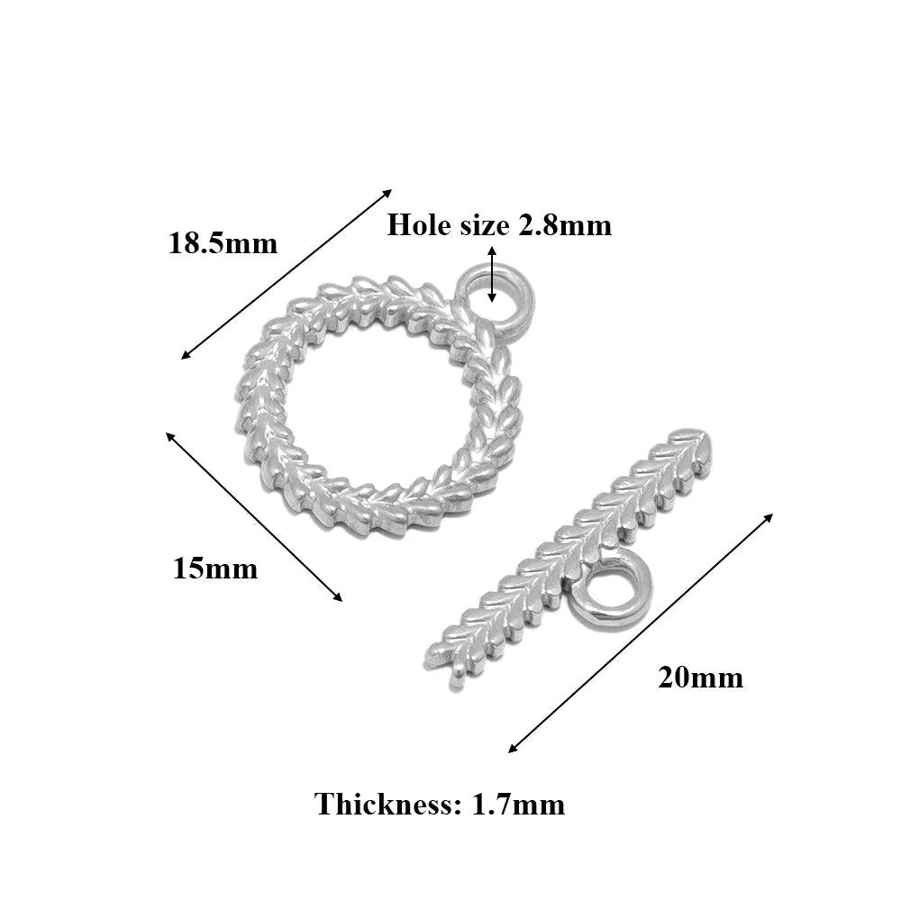 4 Sets Stainless Steel Gold Toggle OT Clasps for DIY Jewelry Making Necklaces Connectors Fasteners Bracelets Hooks Supplies