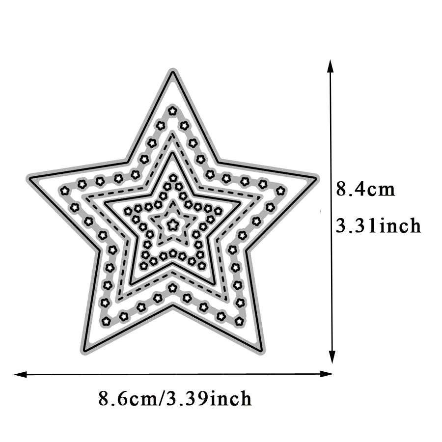 Decorative Nesting Metal Cutting Dies For Diy Scrapbooking Photo Album Embossing Paper Card Crafts