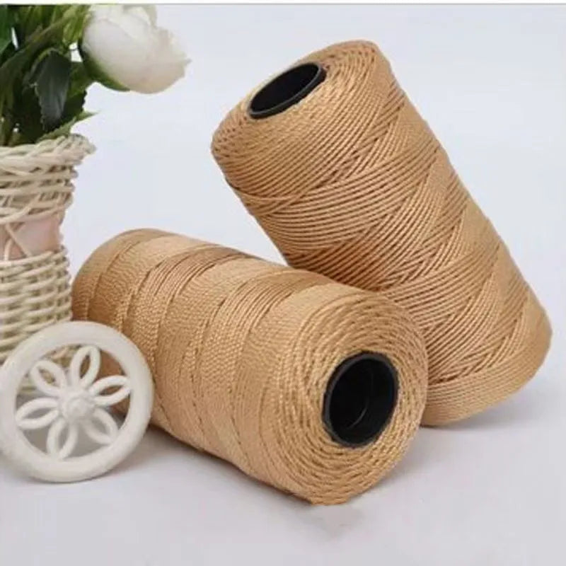 1.5mm 200m Summer Crochet Yarn Ice Silk Craft Thread for Hats Dolls Sewing Bags Crocheting