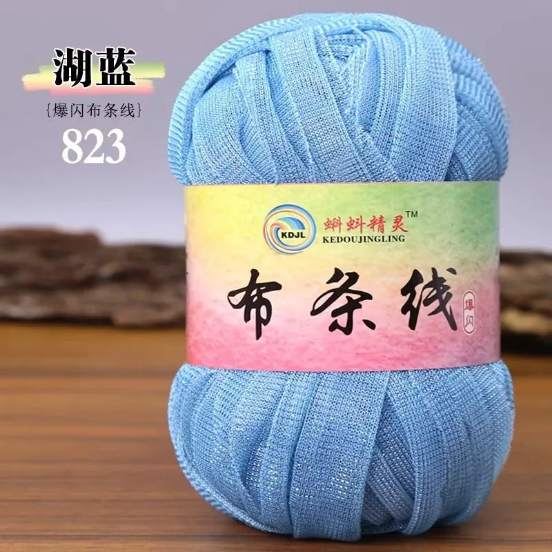 Colorful Sparkling Metallic Knitting Yarn 50g 30m Crochet