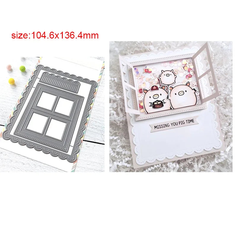 Happy Birthday Word Cutting Dies Sweet Feline Metal Die Cuts for DIY Scrapbooking Album Card Making Decoration