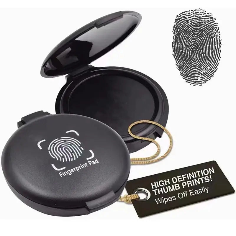 Fingerprint Seal Portable  Stamp Ink Pad  for Notary Supplies Identification Security ID Pad School Definition Fingerprint