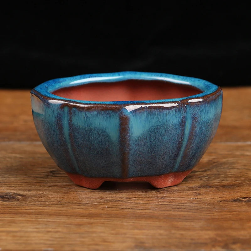Styles Fashion Chinese Style Bonsai Pots Breathable Succulent Plant Pot Flower Pot With Holes