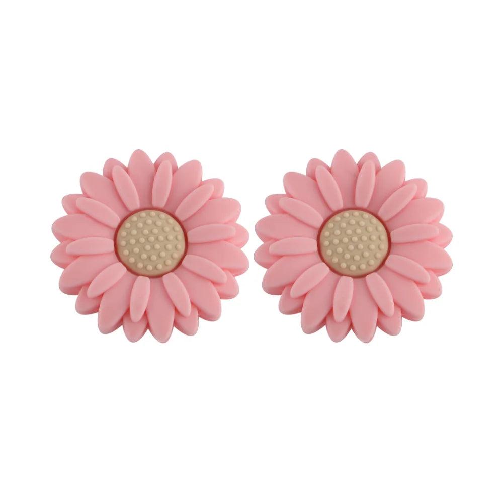 10Pcs 20/30mm Daisy Focal Beads Flower Silicone Bead Uesd For Beaded Pen Keychain Bracelet DIY Jewelry Handmade Accessories