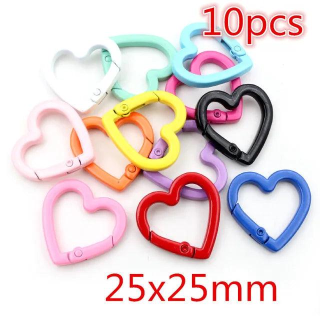 Colorful Mixed Alloy Split Jump Rings Lobster Clasp Eyelets Screw Pins Keychain DIY Jewelry Making Accessories Supplies