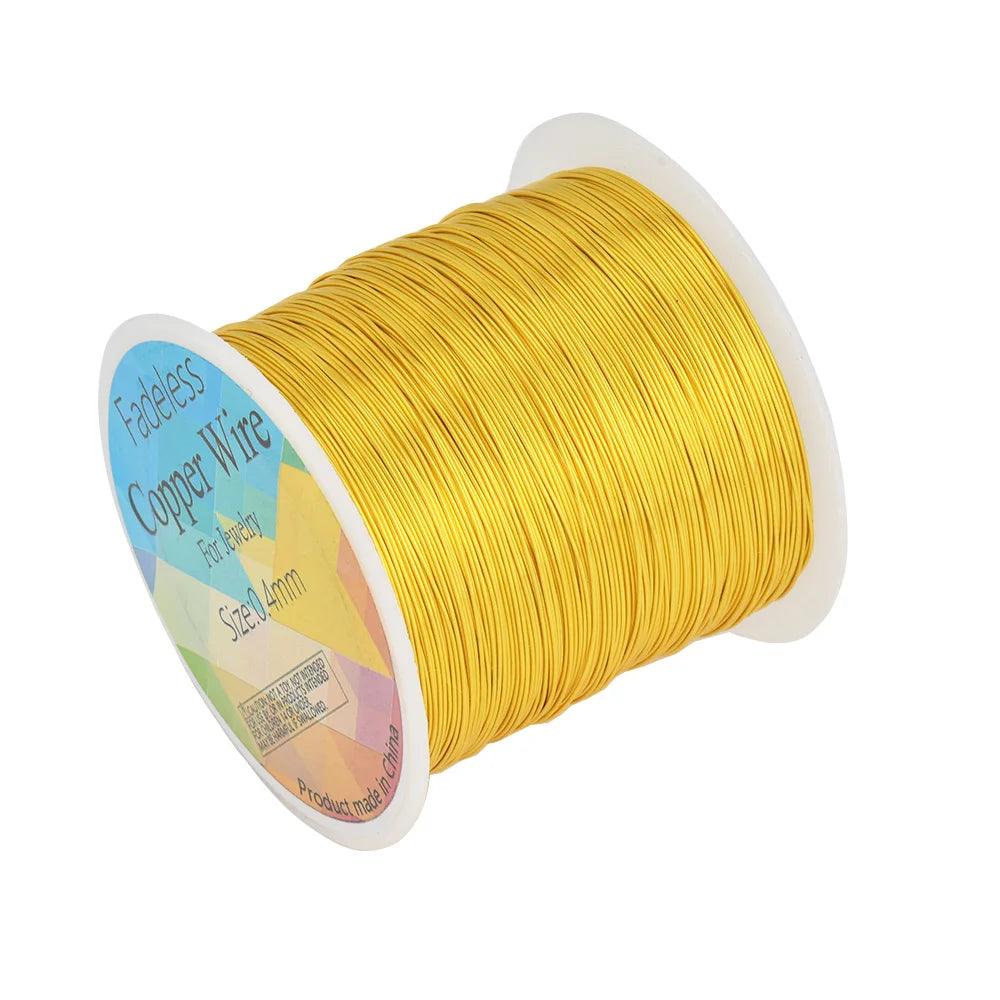 100M/roll Copper Wire 0.3/0.4/0.5mm Beading Cord DIY For Jewelry Making Accessories