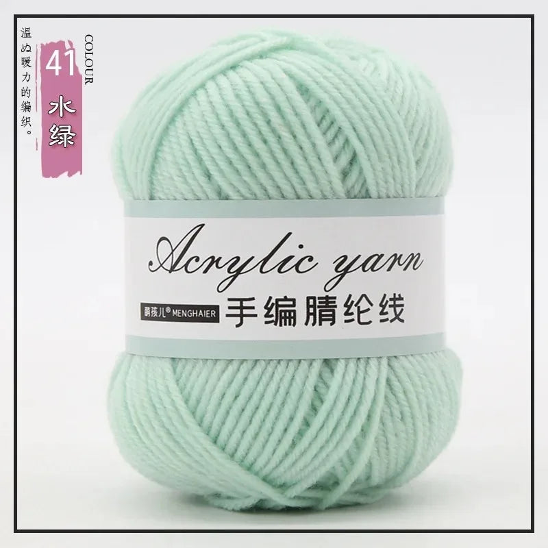 Four Strands Acrylic Knitting Yarn For DIY Handwoven Starter