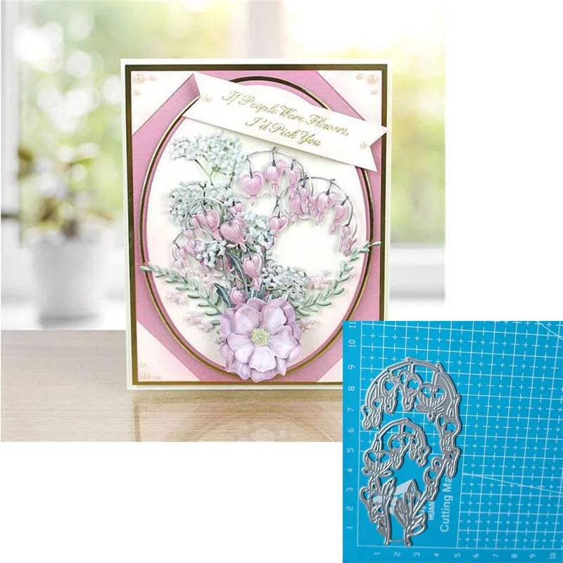 Flowers Trees Metal Cutting Dies Stencils For DIY Scrapbooking Decorative Embossing Handcraft Template