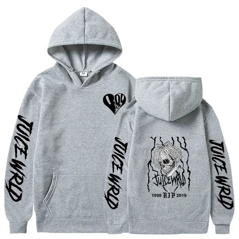 Juice WRLD Women Hooded Sweatshirt Pullover Casual Harajuku Juicewrld Hip Hop Hoodies Fall Winter Long Sleeves Men Streetwear
