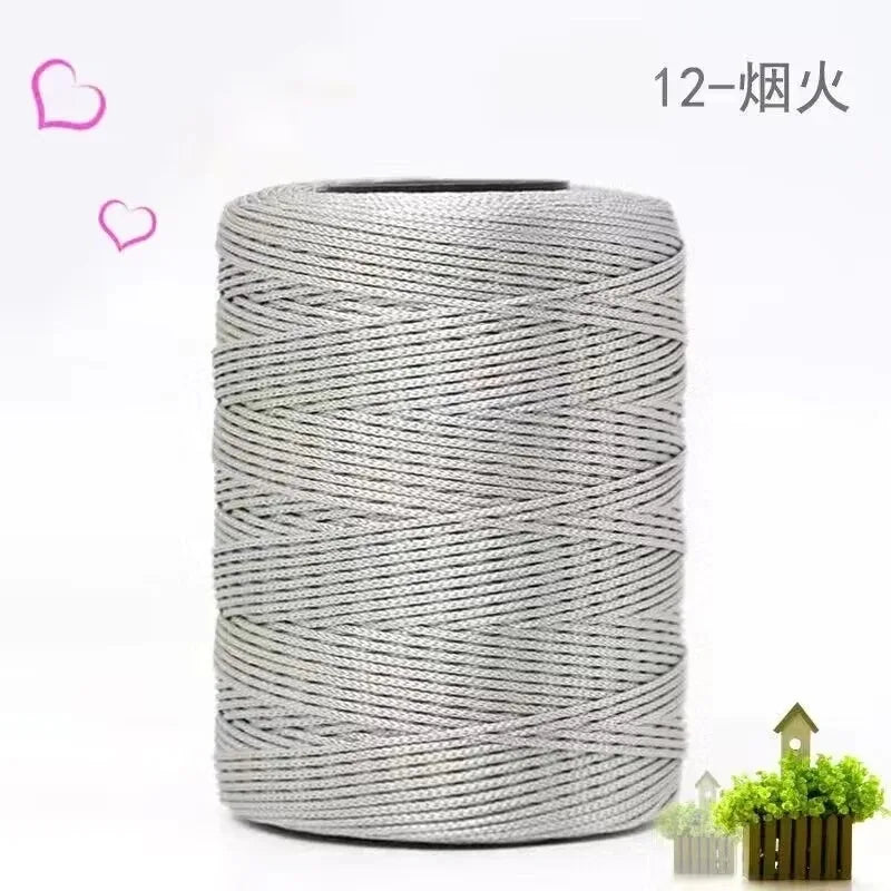 100g 230M Ice Silk Bright Yarn Thin Ice Blended Braided Thread for DIY Hand Knitting and Crocheting Projects