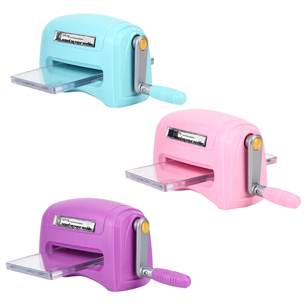 Craft Embossing Machine Portable Scrapbook Die Cutter Machine Practical Craft Tool with Plastic Backing Plate Home DIY Gadgets