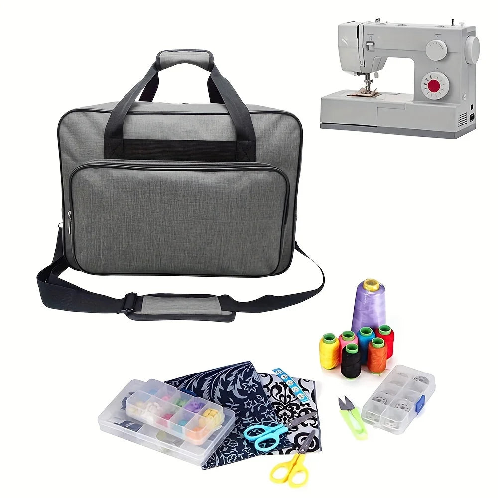 Sewing Machine Carrying Case,Travel bag Universal Tote Bag Fits Most Standard Singer, Brother, Janome, Ripper