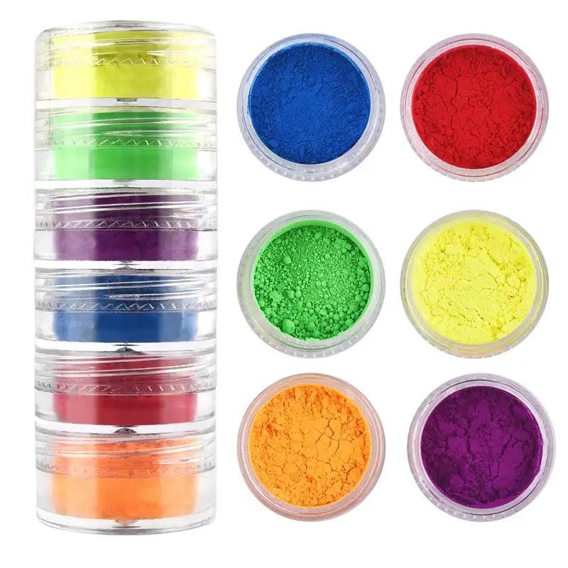 6 Colors/Set Pearlescent Powder Resin Pigment Natural Mica Mineral Powder DIY Epoxy Resin Dye Jewelry Making Makeup Supplies