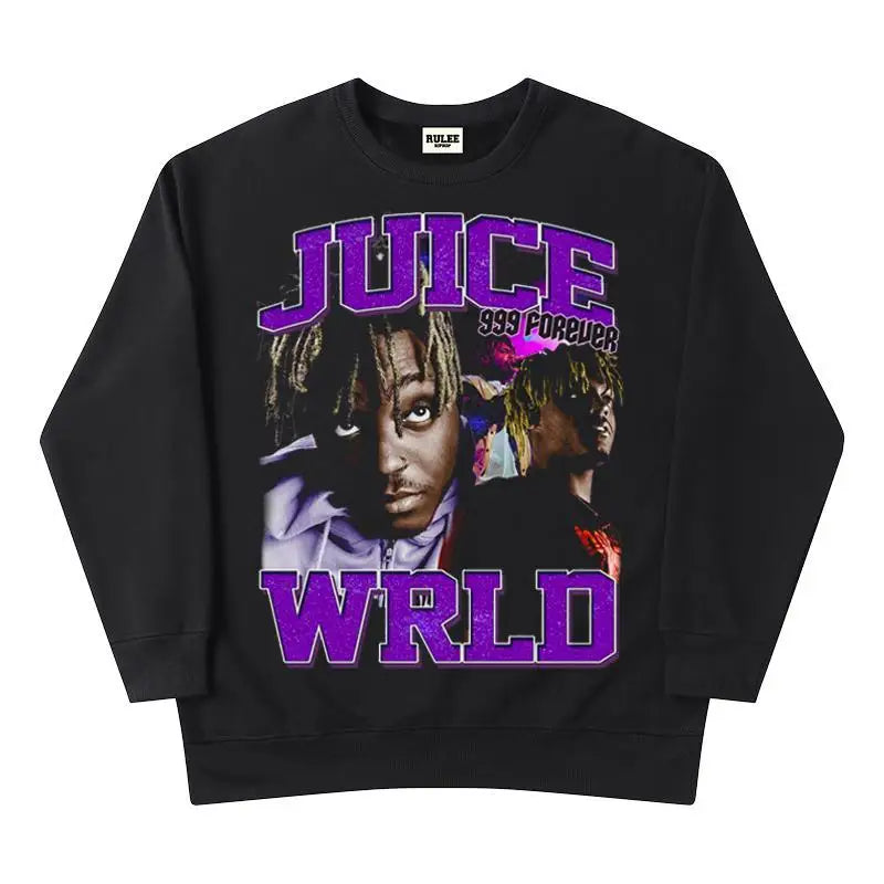 Rapper Juice Wrld 999 Letter Printed Hoodie Y2k Women's Casual Fashion Sportswear Autumn/Winter Hoodie Men's Women's Clothing