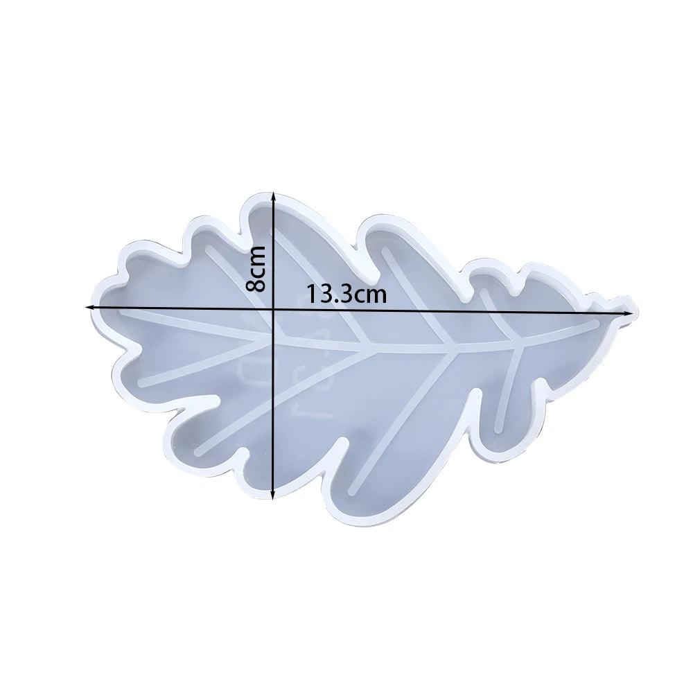 1Pcs Palm Trees Leaf Coasters Silicone Mold Maple Leaves Epoxy Resin Mould  For Hand Craft Ornamentation Home Table Decoration