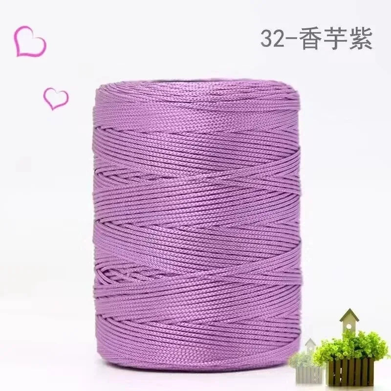 100g 230M Ice Silk Bright Yarn Thin Ice Blended Braided Thread for DIY Hand Knitting and Crocheting Projects