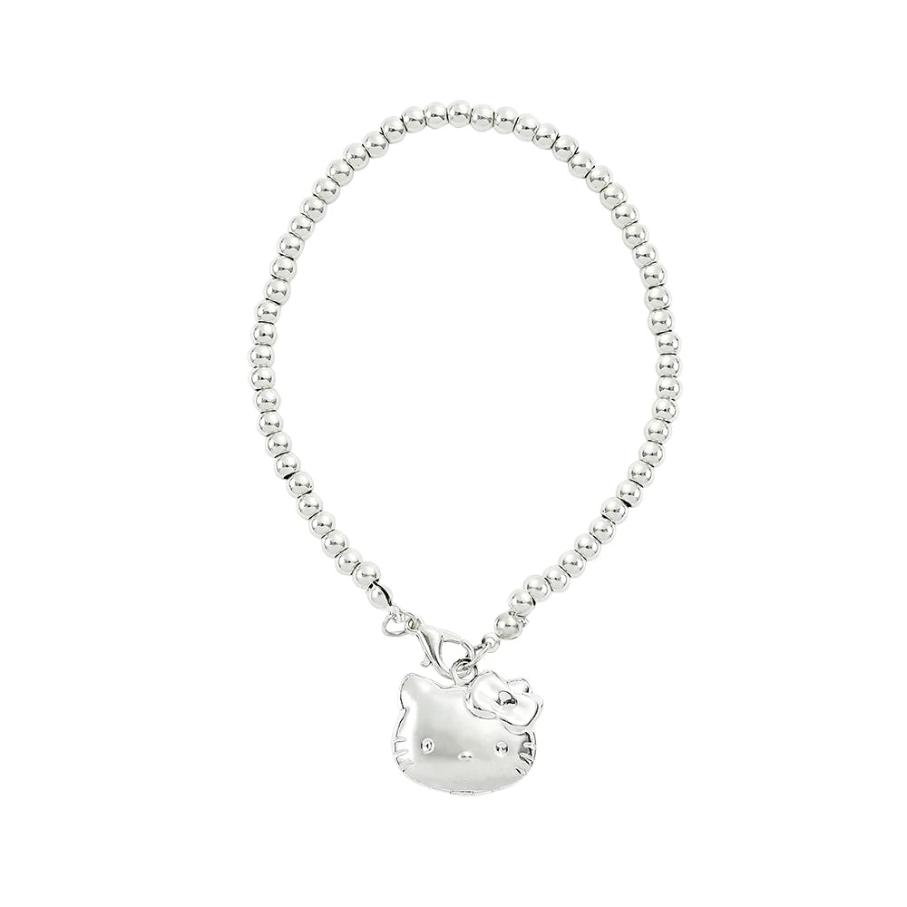 Sanrio Cute Cartoon Japanese Animation Peripheral Hello Kitty Fashion Girl Bead Chain Bracelet Jewelry